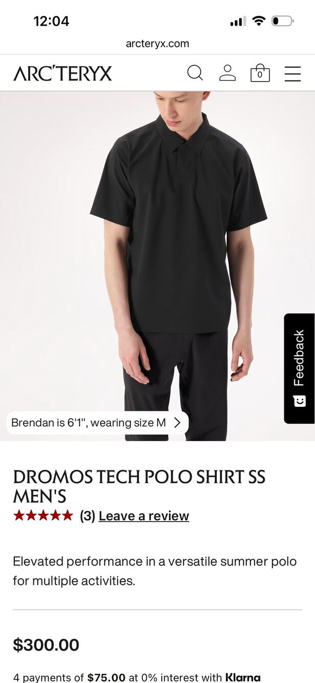 Arc'teryx Veilance Dromos Tech Polo Shirt
